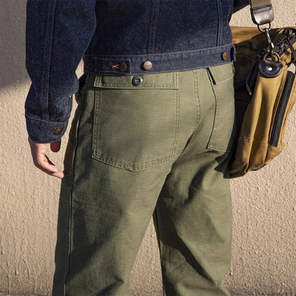 Red Tornado OG-107 Army Fatigue Cotton Trousers – Relaxed Fit
