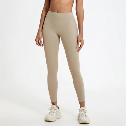 High Waist Soft Fabric Yoga Pants — Breathable Push-Up Running Leggings