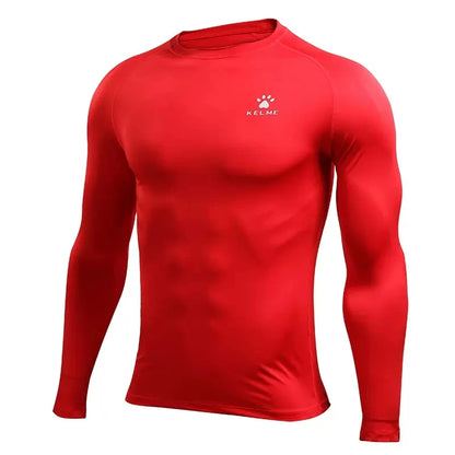 KELME Compression Running Tights & Long Sleeve Shirt – Bodybuilding Fitness