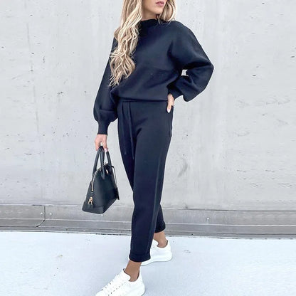 Sports Track Suit – Hooded Sweatshirt & Sweatpants Set