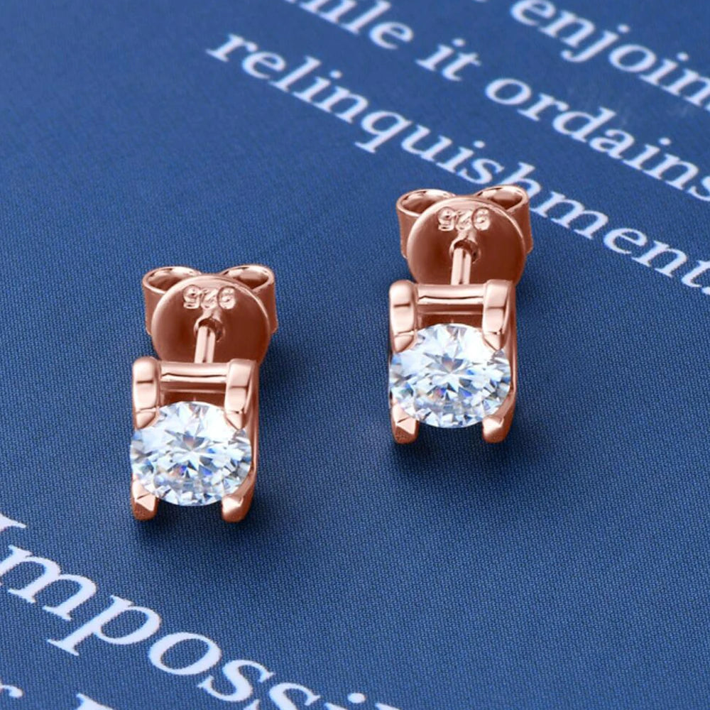 Moissanite Pendant & Earrings Set – 0.5ct Silver Glow