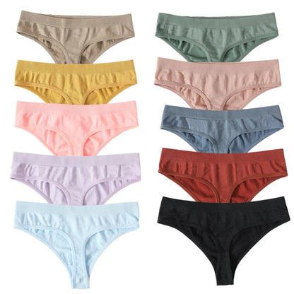 Seamless Thongs – Low Waist, Sporty – 10-Pack