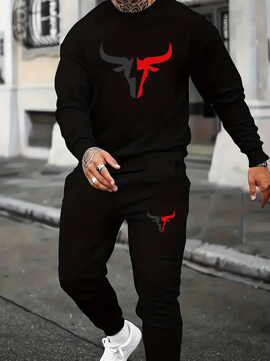 Plush Hoodie & Joggers Set – Hip Hop Winter Fit