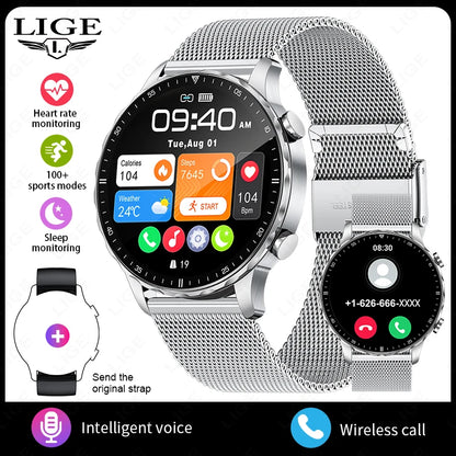 Magnetic Strap Smartwatch – Bluetooth Call, Health Monitor, Sports Features