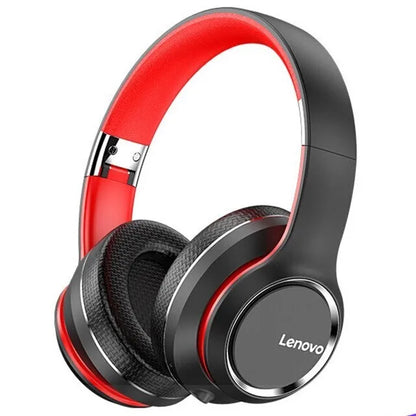 Lenovo HD200 Bluetooth Headphones Over-Ear Dobráveis com Cancelamento de Ruído e Som HiFi para Jogos e Música