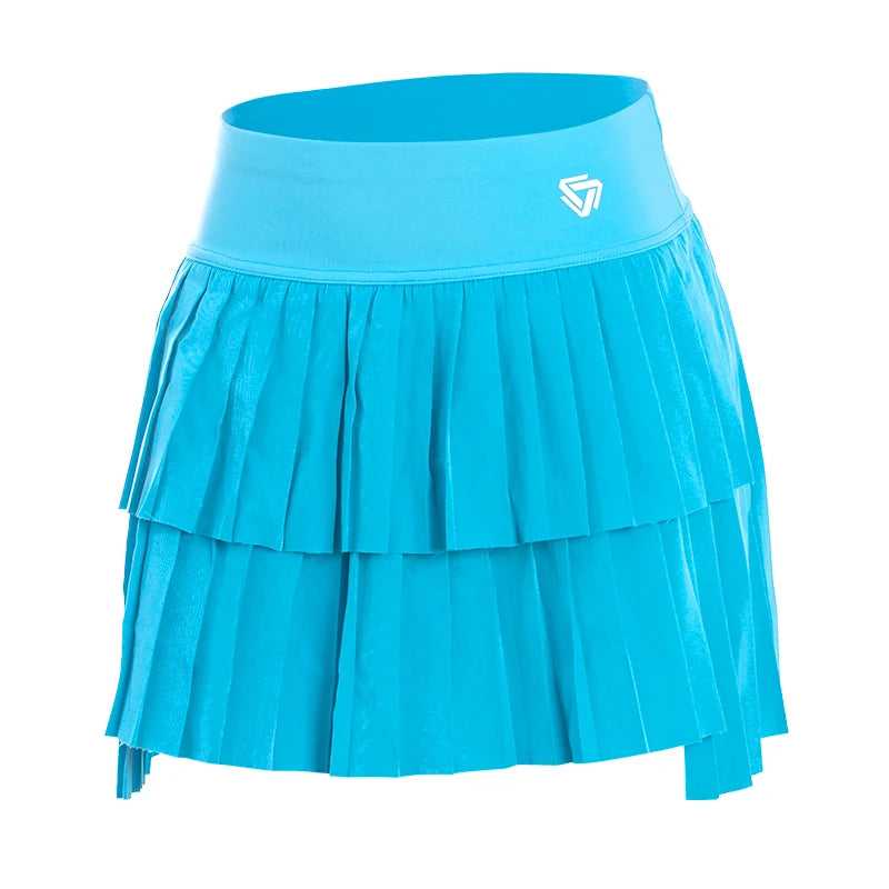 High Waist Double-Layer Pleated Skort — Athletic Golf & Tennis Workout