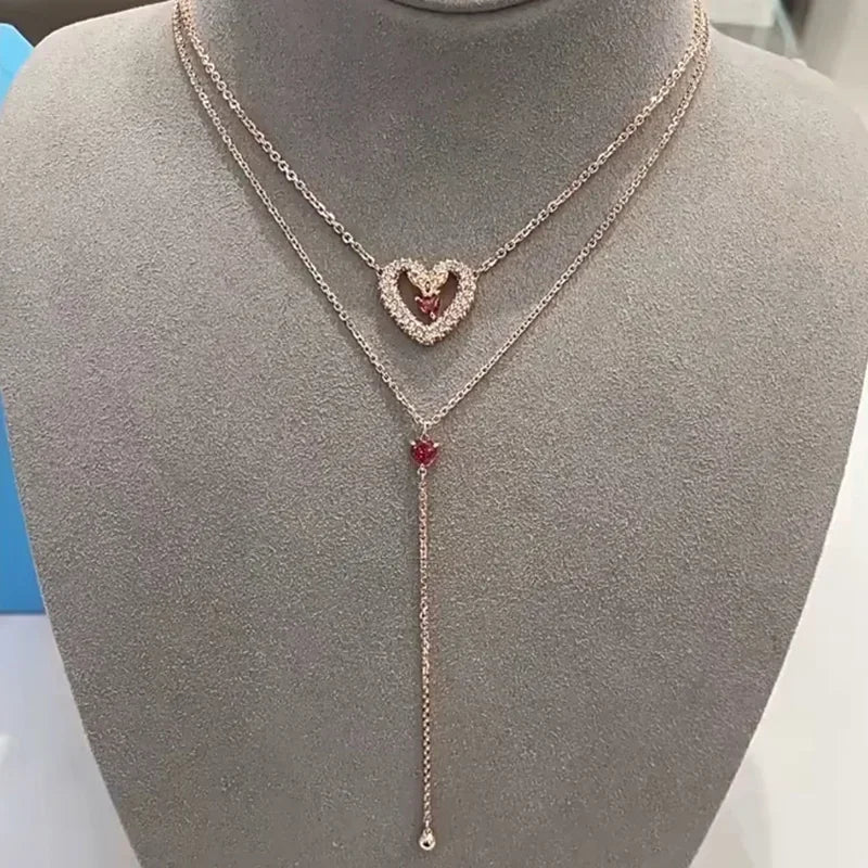 Pink Heart Crystal Set – Pearl Party Edition