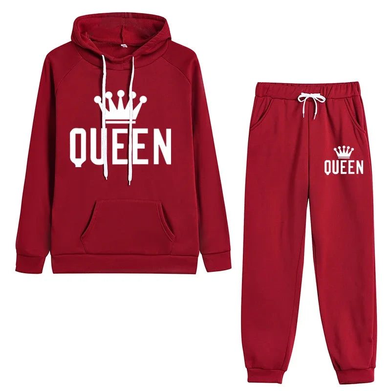 Hoodie & Jogging Pants Set – Casual Printed Tracksuit