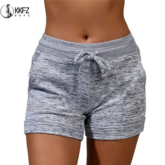 Solid Slant Pocket Drawstring Shorts — Fitted Casual