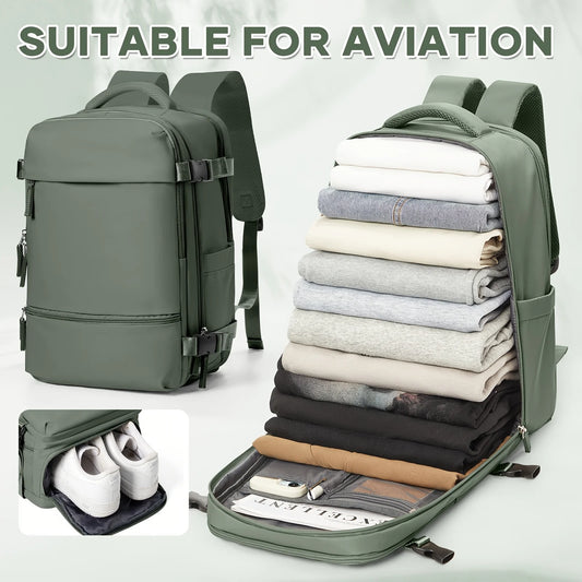 AeroFit Cabin Backpack – Ryanair 40x20x25 Underseat Daypack with Shoe Compartment