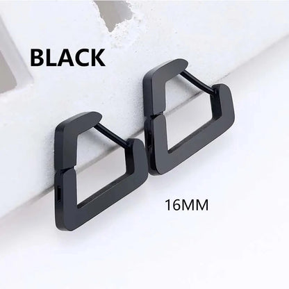 Geometric Triangle Stud Earrings – Punk Rock Style for Unisex