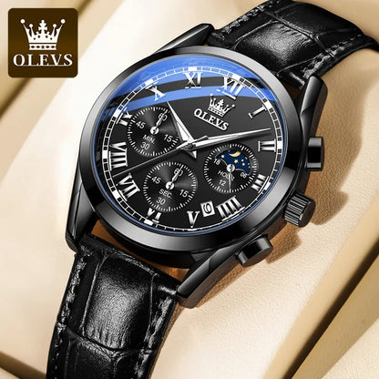 Multifunction Quartz Watch – Stainless Steel, Luminous, Waterproof Design