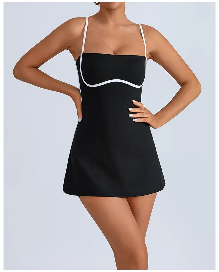 AceCourt Skirt Set – Built-In Bra Tennis Dress