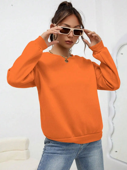 Colorful Crewneck Sweatshirt — Minimal Solid, Comfy Everyday Fit