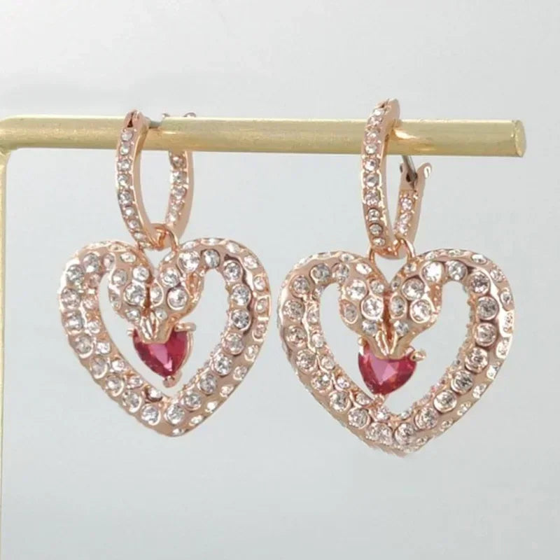 Pink Heart Crystal Set – Pearl Party Edition