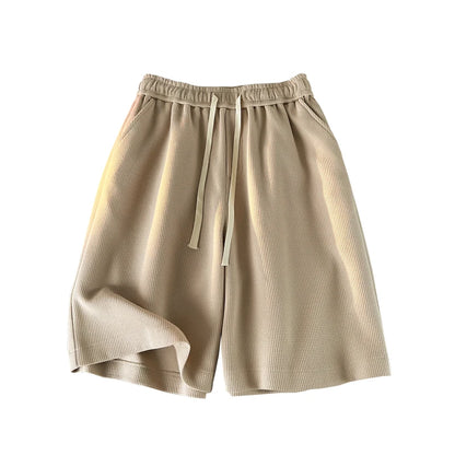 Waffle Knit Loose Shorts – Multi-Color