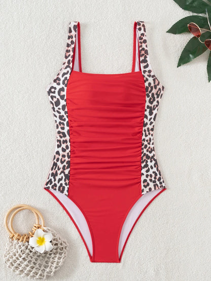 Vintage Leopard One-Piece – Slim Cut Design