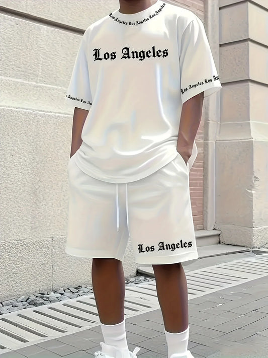 3D Printed Polyester Tee & Pants Set – Lightweight