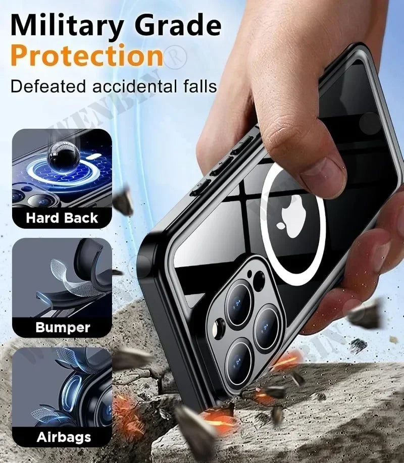 IP68 Waterproof Case – iPhone 15 to 17 Pro Max | Diving-Grade Full Body Protection + MagSafe