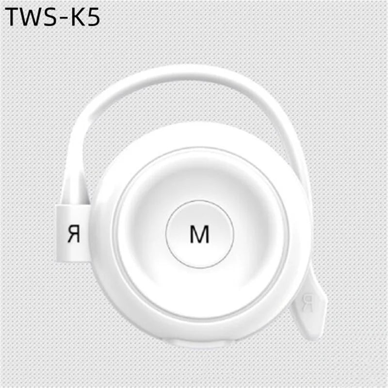TWS Over-Ear Wireless Headphones Bluetooth 5.0 – Som Lossless, Gancho para Ouvido e Dual Mode para Jogos e Música