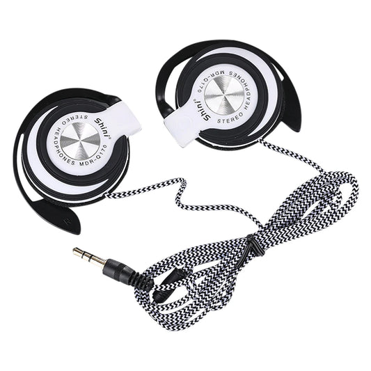 Fones Wired 3.5mm Over-Ear com Bass Potente e Gancho Ajustável – Headphones para Música e Chamadas