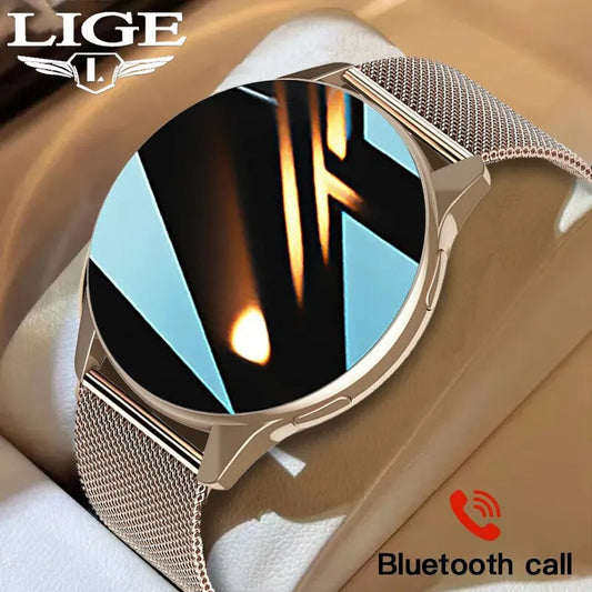 Fitness Smartwatch – Heart Rate & BP Monitor, Bluetooth Call, Waterproof