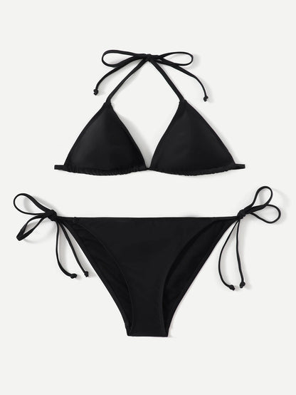Tie-Side Triangle Bikini – Minimal Summer Fit