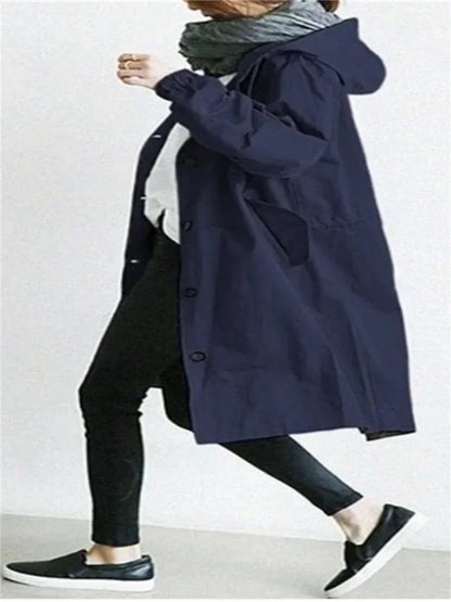 Hooded Long Overcoat