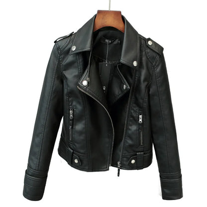 Slim PU Leather Jacket