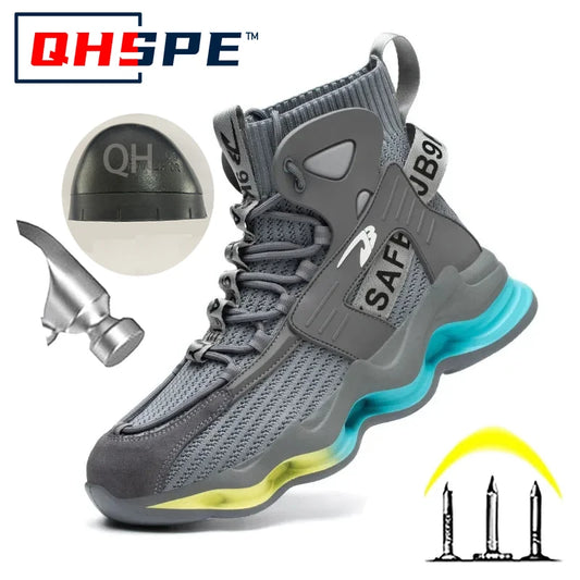 Lightweight Work Sneakers — Indestructible Steel Toe Safety Design