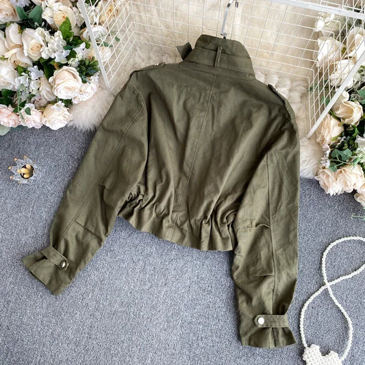 Safari Collar Short Coat