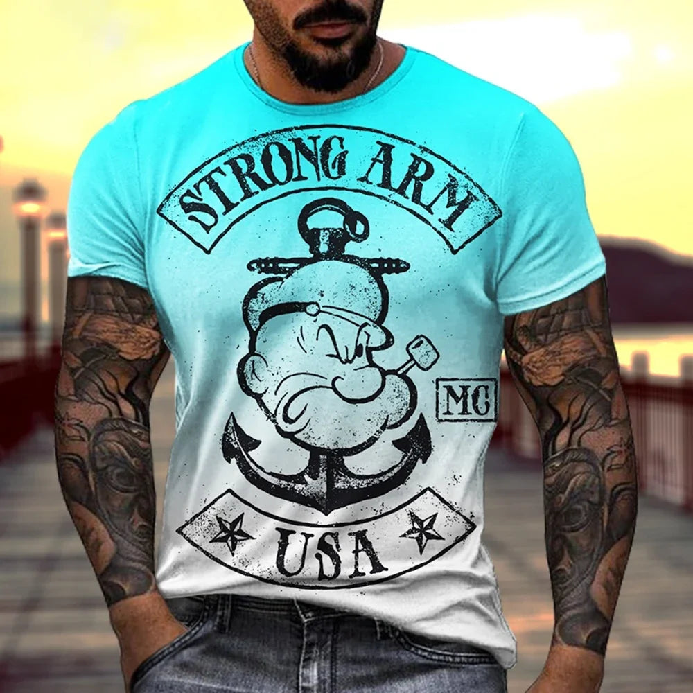 3D Printed Rustic Tee – Casual Comfort