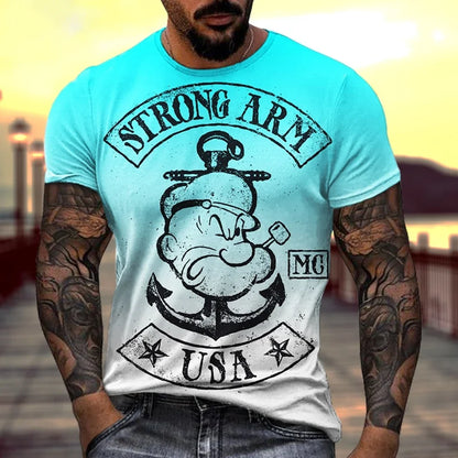 3D Printed Rustic Tee – Casual Comfort