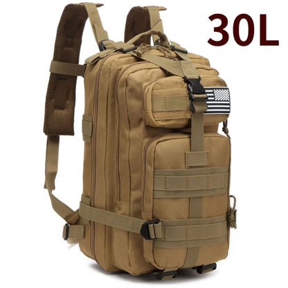 RangerTrek Tactical Backpack – 30L/50L Waterproof Nylon Outdoor Bag