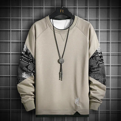 Patchwork Streetwear Crewneck