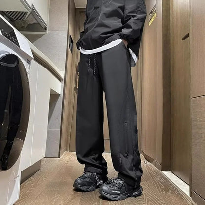 Oversized Waterproof Cargo Joggers with Zipper