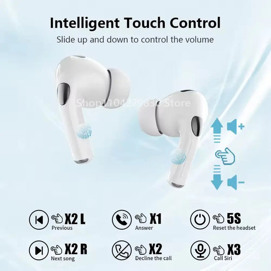 New 2025 Air Pro True Wireless Earphones – Bluetooth Earbuds com Som HiFi, Baixa Latência e Cancelamento de Ruído