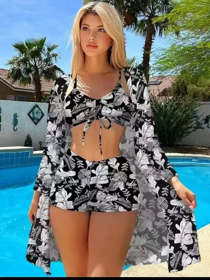 Push-Up Bikini & Wrap Skirt