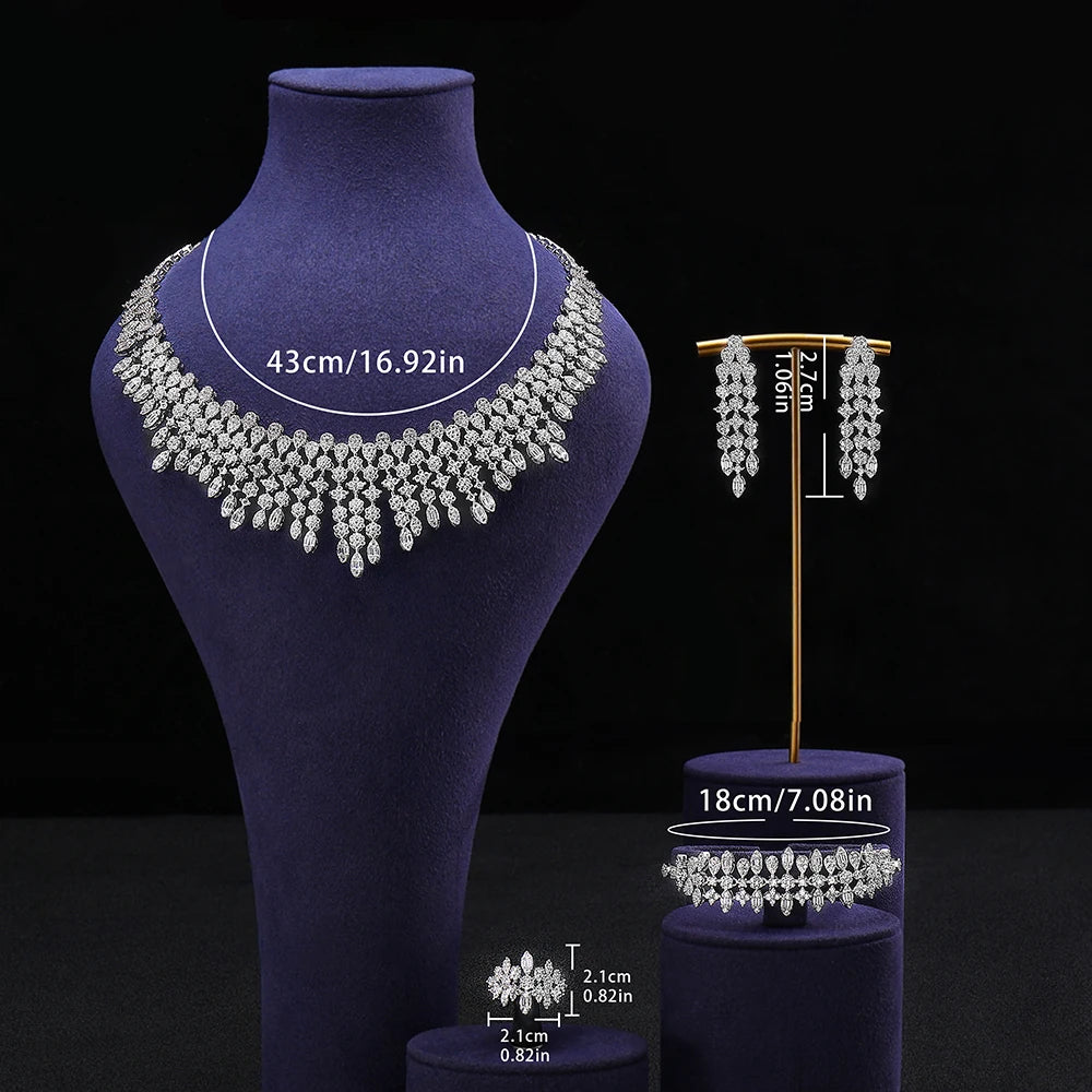 African Blue Bridal Set – 4-Piece Luxe Version