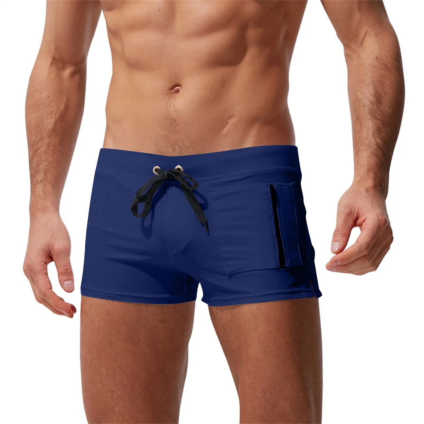 Swim Shorts with Zipper Pocket — Fast Dry Boardshort Joggers