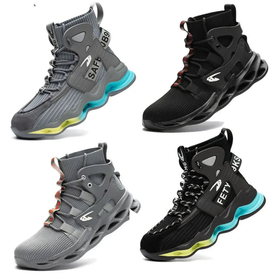 Lightweight Work Sneakers — Indestructible Steel Toe Safety Design