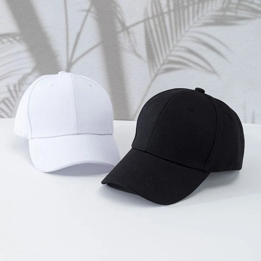 Solid Cotton Baseball Cap | Unisex Casual Windproof & Sunscreen Hat