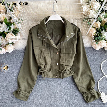 Safari Collar Short Coat