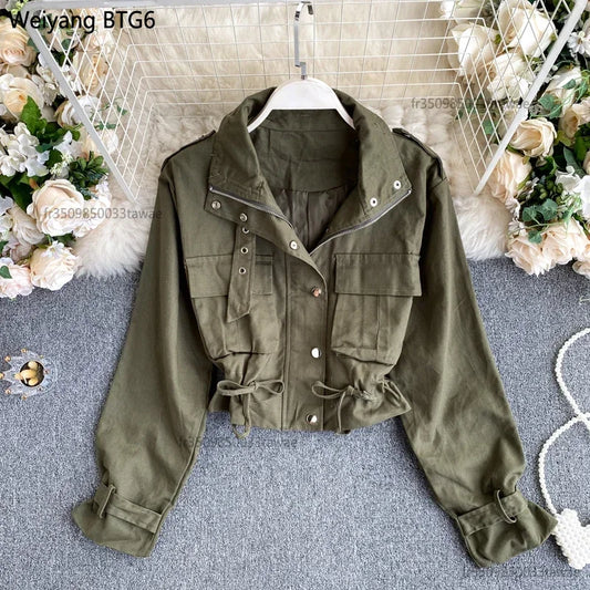 Safari Collar Short Coat