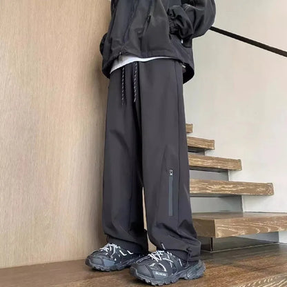 Oversized Waterproof Cargo Joggers with Zipper