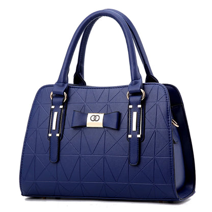 Large Capacity Casual Leather Tote | Top-Handle Bag