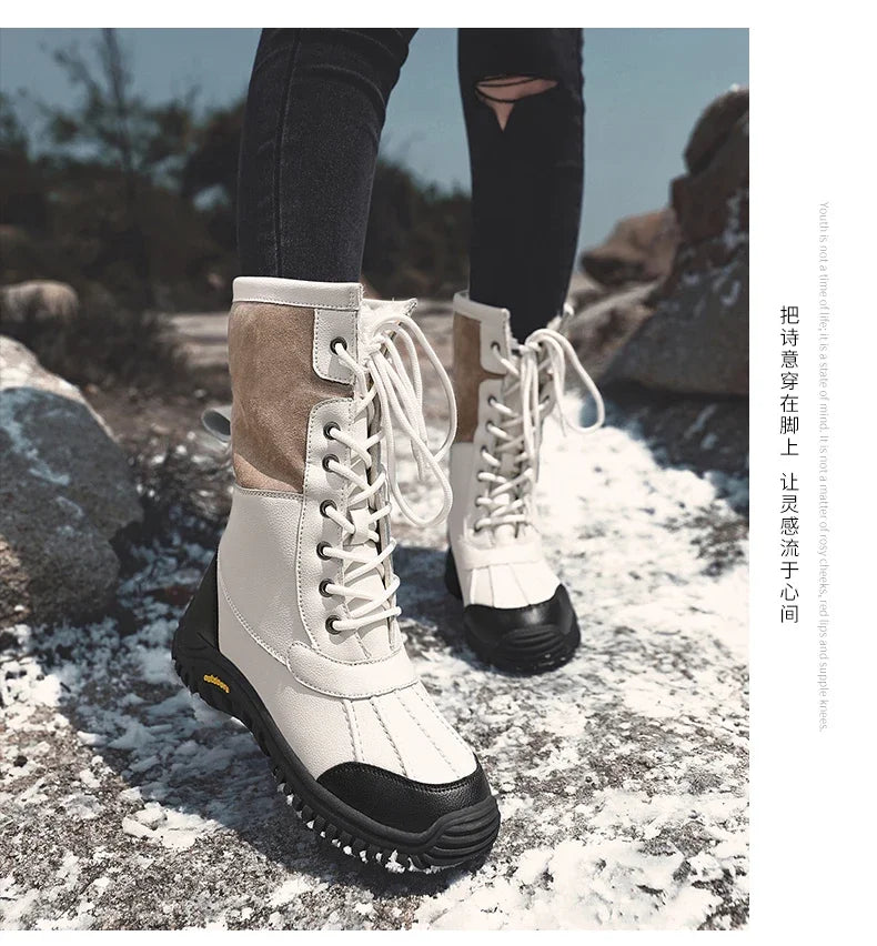 FrostStep | High Top Warm Snow Boots – Plus Size Winter Shoes