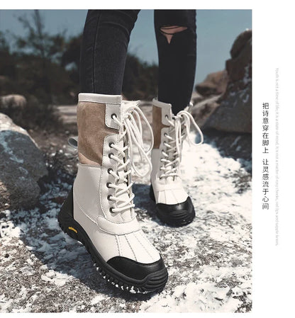 FrostStep | High Top Warm Snow Boots – Plus Size Winter Shoes