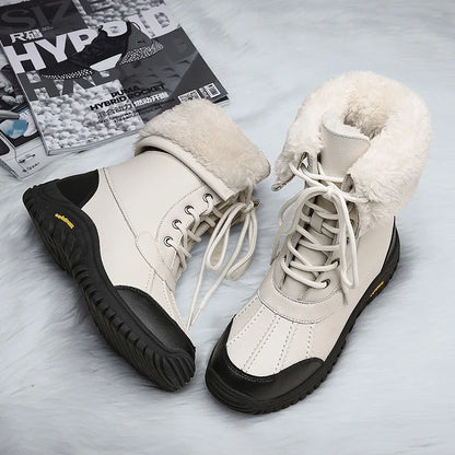 FrostStep | High Top Warm Snow Boots – Plus Size Winter Shoes