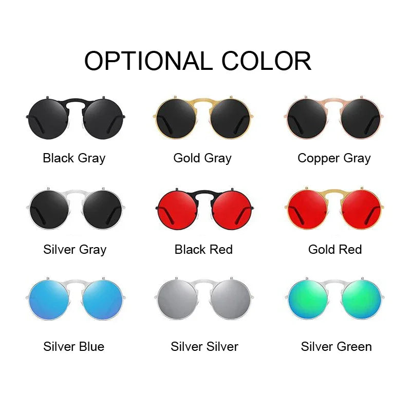 FlipLens Retro | Steampunk Double Lens Sunglasses – Style That Turns Heads